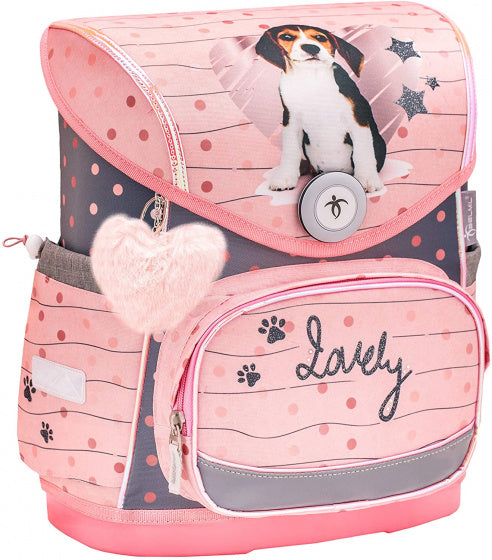 schooltas Beagle meisjes 30,5 x 19 x 37 cm roze