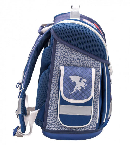 schooltas Knight jongens 32 x 21 x 38 cm blauw