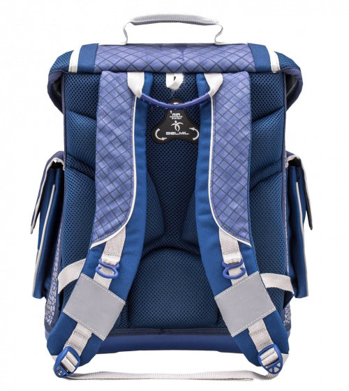 schooltas Knight jongens 32 x 21 x 38 cm blauw