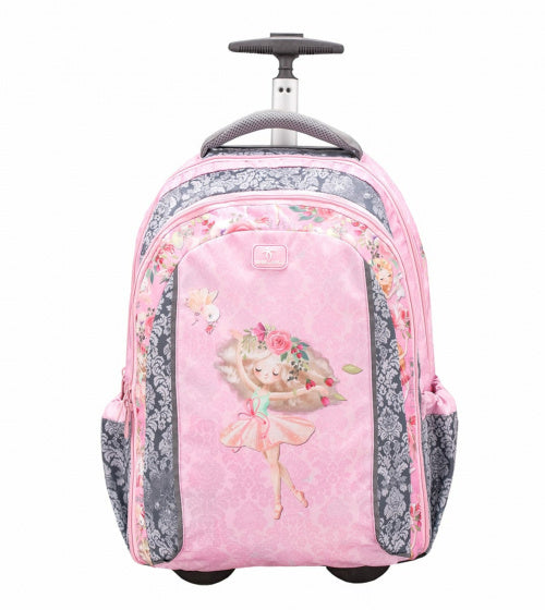 trolley rugzak Ballerina 25 liter softcase roze