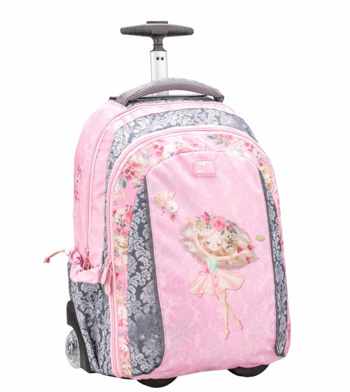 trolley rugzak Ballerina 25 liter softcase roze