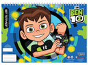 kleurboek Ben 10 jongens 33 cm papier blauw 3-delig