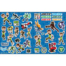 kleurboek Ben 10 papier 25 cm blauw/groen 8-delig