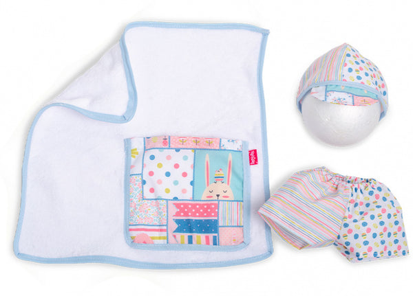 poppenkleding badjurk meisjes 38 cm PE
