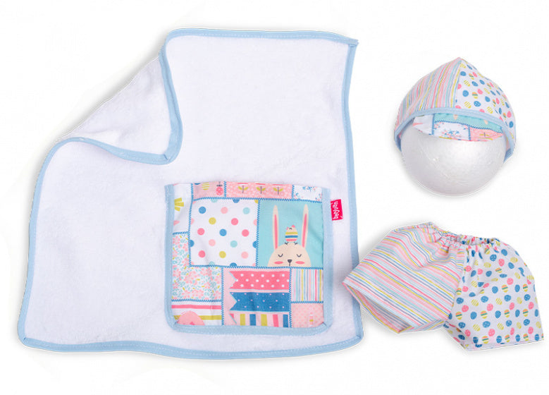 poppenkleding badjurk meisjes 38 cm PE