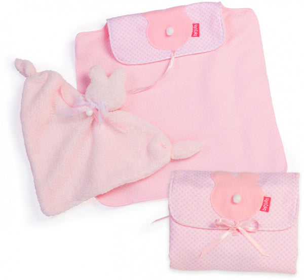 babypop-accessoires meisjes 38 cm PE roze 3-delig