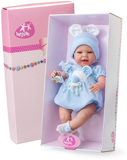 babypop Baby Sweet meisjes 50 cm vinyl/textiel blauw