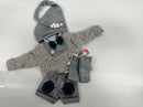 kleertjes babypop Laura junior wol grijs