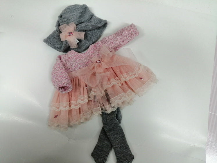 babypop kleertjes Laura junior wol roze