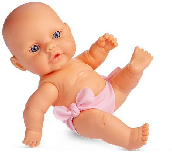 babypop Newborn 22 cm meisjes vinyl/textiel roze