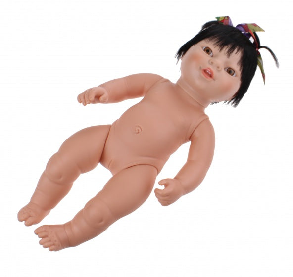 babypop zonder kleren Newborn Aziatisch 38 cm meisje