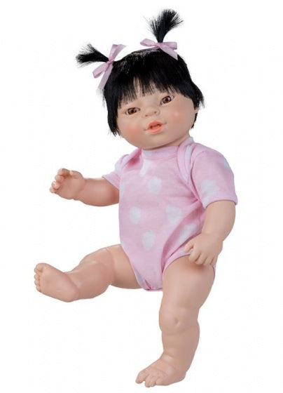 babypop Newborn met romper Aziatisch 38 cm meisje