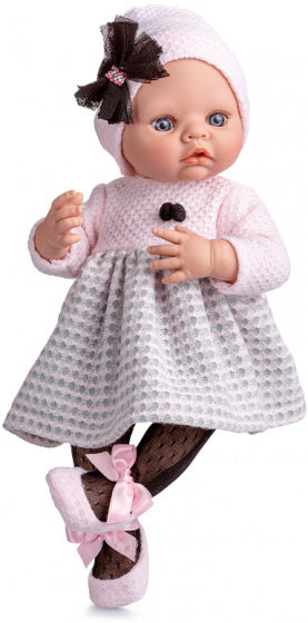babypop Newborn Special meisjes 45 cm roze/grijs