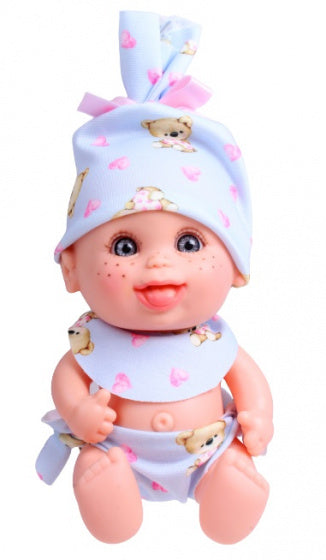babypop Pecosetes meisjes 20 cm vinyl/textiel wit/roze