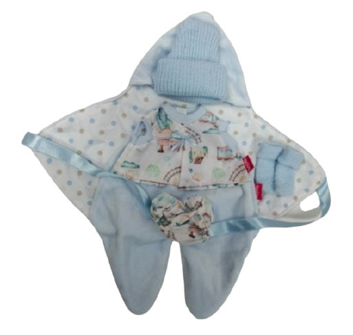 babypopkleding Baby Smile meisjes textiel blauw