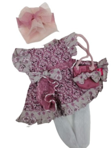 babypopkleding Colette meisjes textiel roze