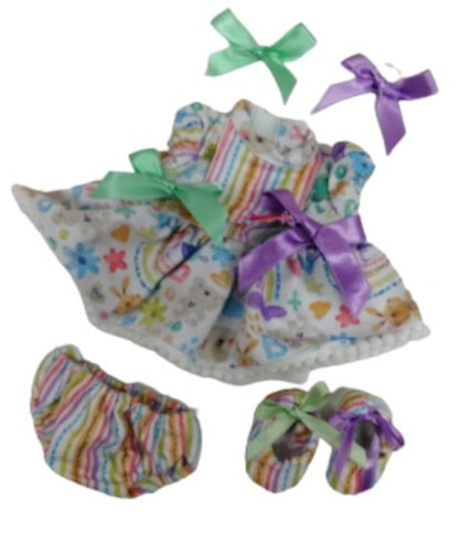 babypopkleding meisjes textiel 3-delig