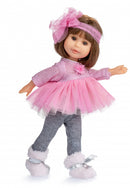 babypoppenkleding Irene meisjes 22 cm roze 6-delig