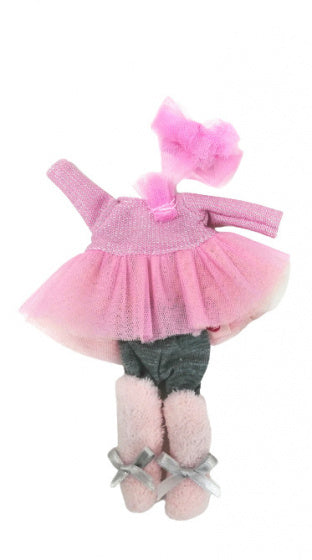 babypoppenkleding Irene meisjes 22 cm roze 6-delig