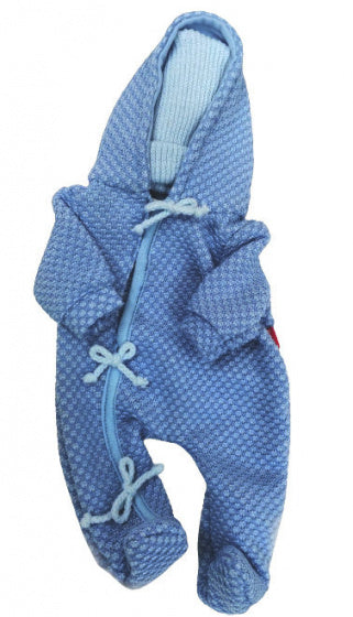babypoppenkleding Newborn meisjes 45 cm wol blauw