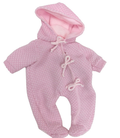 babypoppenkleding Newborn meisjes 45 cm wol roze