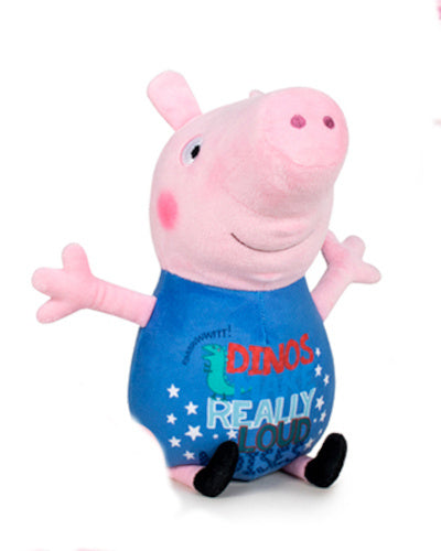 knuffel Peppa Pig junior 20 cm pluche blauw