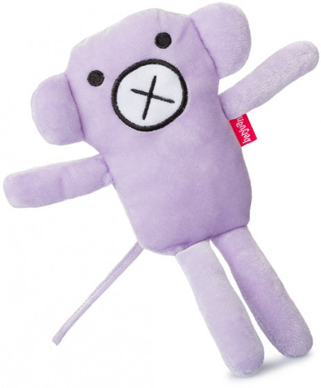 knuffelpop junior 24 cm pluche paars