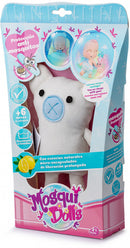 knuffelpop junior 24 cm pluche wit