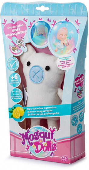 knuffelpop junior 24 cm pluche wit