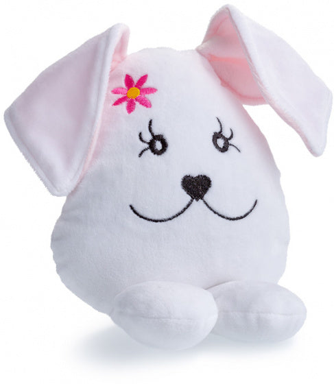 knuffelpop junior pluche 24 cm wit