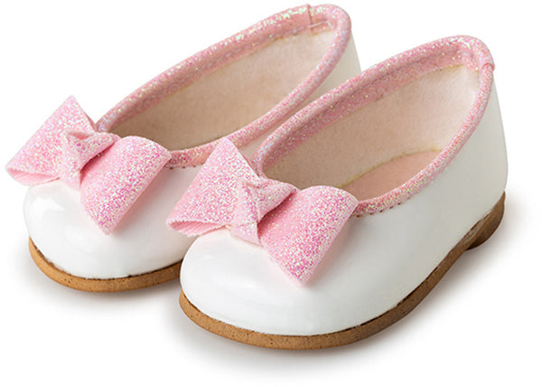 pop-accesoire schoenen meisjes textiel wit/roze