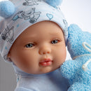 poppenpyjama Baby Smile 28 cm lichtblauw 2-delig