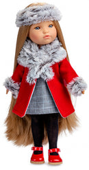 pop Fashion 35 cm vinyl/textiel rood/grijs