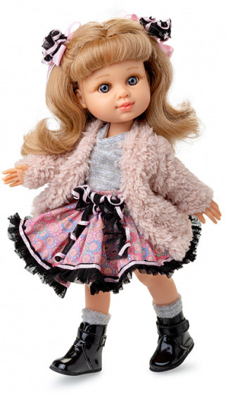 pop My Girl meisjes 35 cm roze/grijs