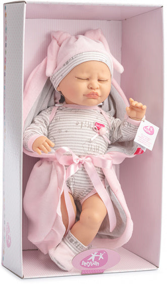 pop My Girl meisjes 40 cm grijs/roze