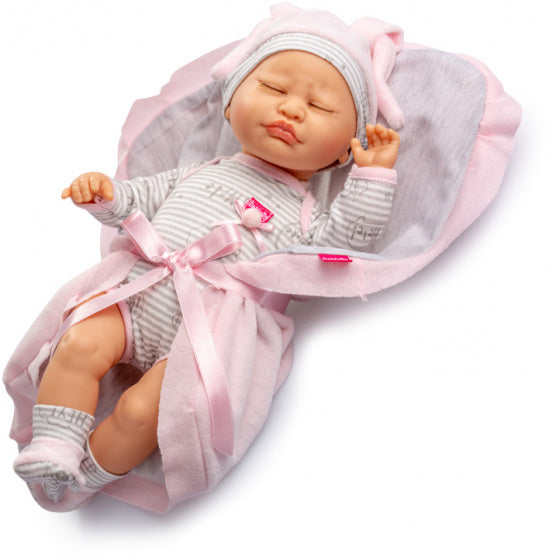 pop My Girl meisjes 40 cm grijs/roze
