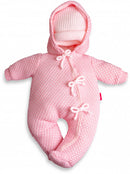poppenboxpakje New Born 45 cm textiel roze 2-delig