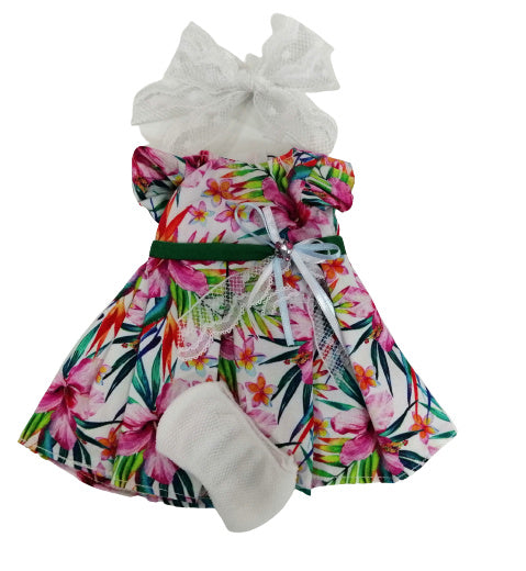 poppenjurk Fashion Girl meisjes 35 cm textiel