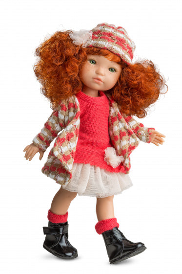 poppenjurk Fashion Girl meisjes 35 cm textiel rood