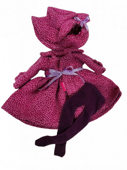 poppenjurk Fashion Girl meisjes 35 cm textiel roze/zwart