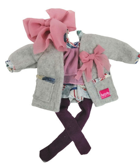 poppenkleding My Girl meisjes 35 cm textiel roze/paars