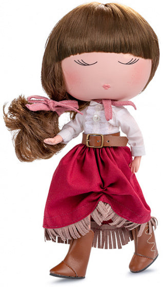 tienerpop Anekke Country meisje 32 cm vinyl/textiel rood