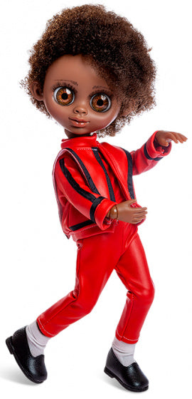 tienerpop Biggers Michael meisjes 35 cm bruin/rood