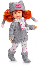 tienerpop Irene meisjes 22 cm grijs/roze