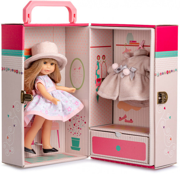 tienerpop Irene meisjes 22 cm roze/beige