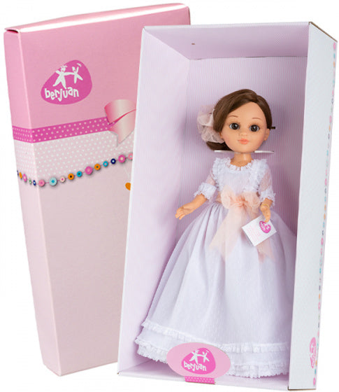 tienerpop Sofy communie meisjes 43 cm vinyl/textiel wit