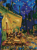 hobbypakket Caféterras 40 x 50 cm canvas 10-delig