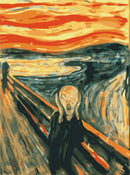 hobbypakket De Schreeuw 40 x 50 cm canvas 10-delig