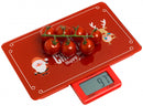 Bestron AKS300C Merry Christmas Digitale Keukenweegschaal Rood