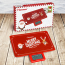 Bestron AKS300C Merry Christmas Digitale Keukenweegschaal Rood